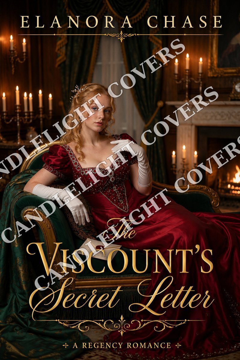The Viscount's Secret Letter — Premade Regency Cover